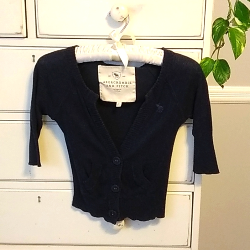 Navy Blue Abercrombie Cardigan